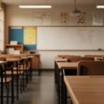 Real classroom background image