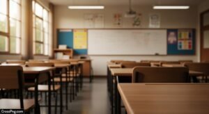 Real classroom background image