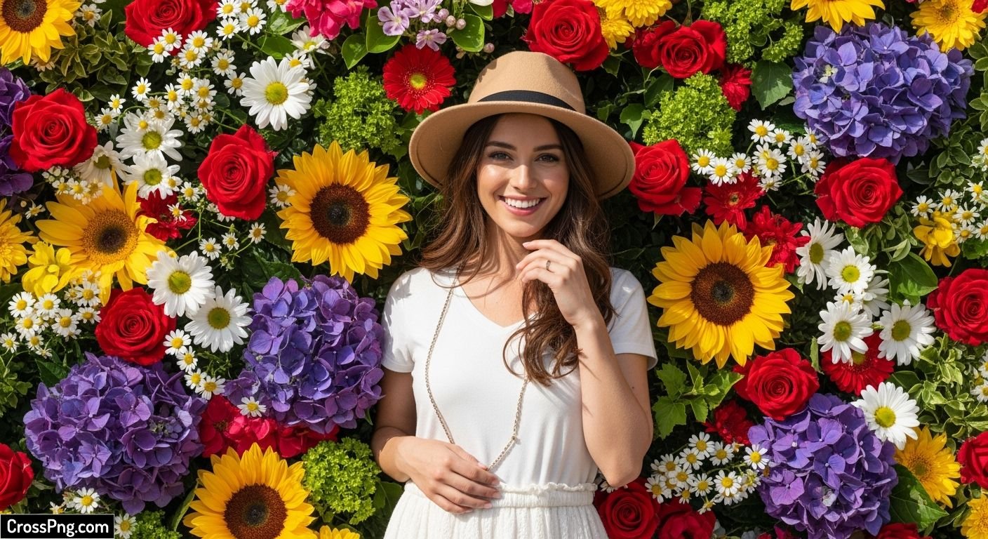 Real flower background image 2