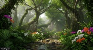 Real jungle background image 2