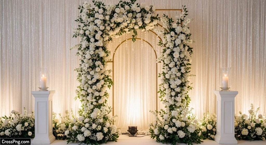 Reception background decoration image