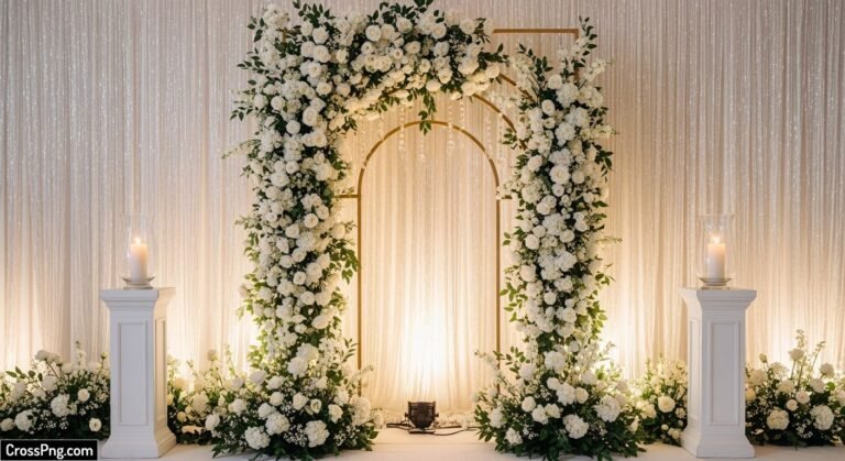 Reception background decoration image