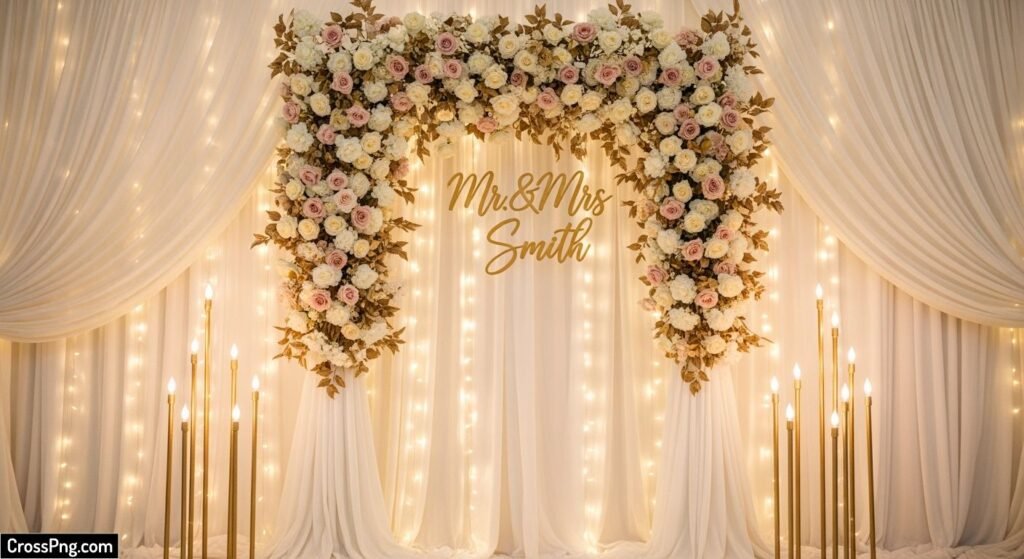 Reception background decoration image 2