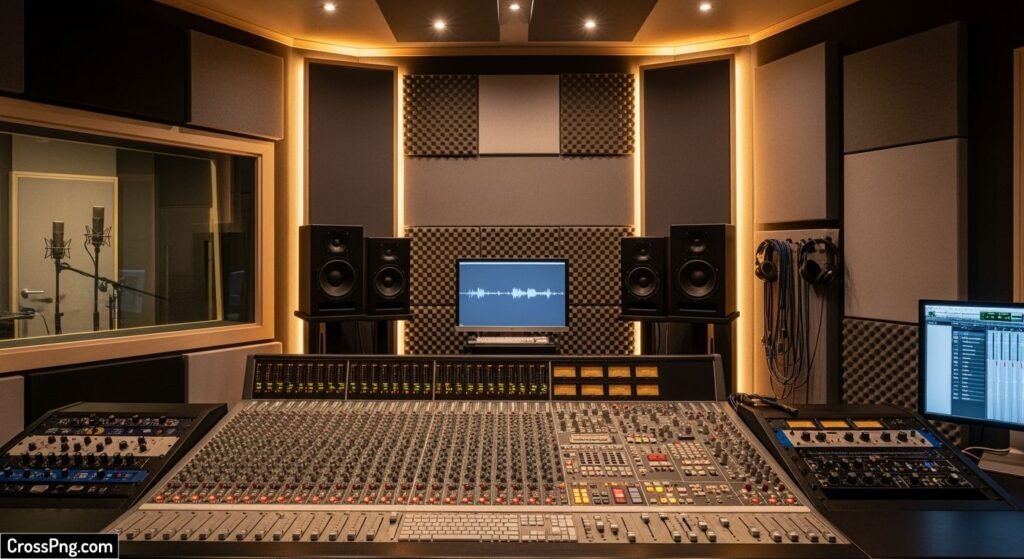Recording studio background image