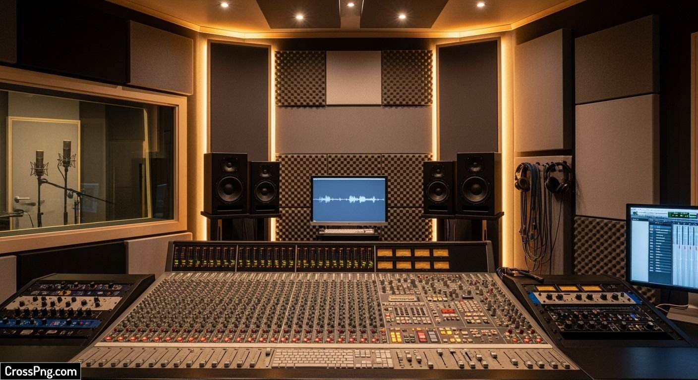Recording studio background image