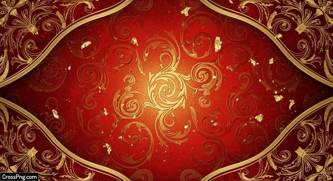 Red and gold background image 2