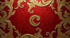 Red and gold background image 3