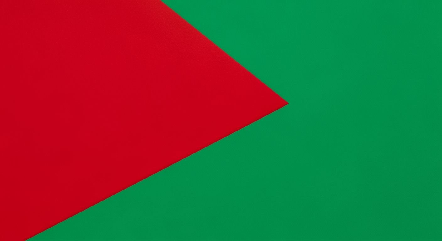 Red and green background image