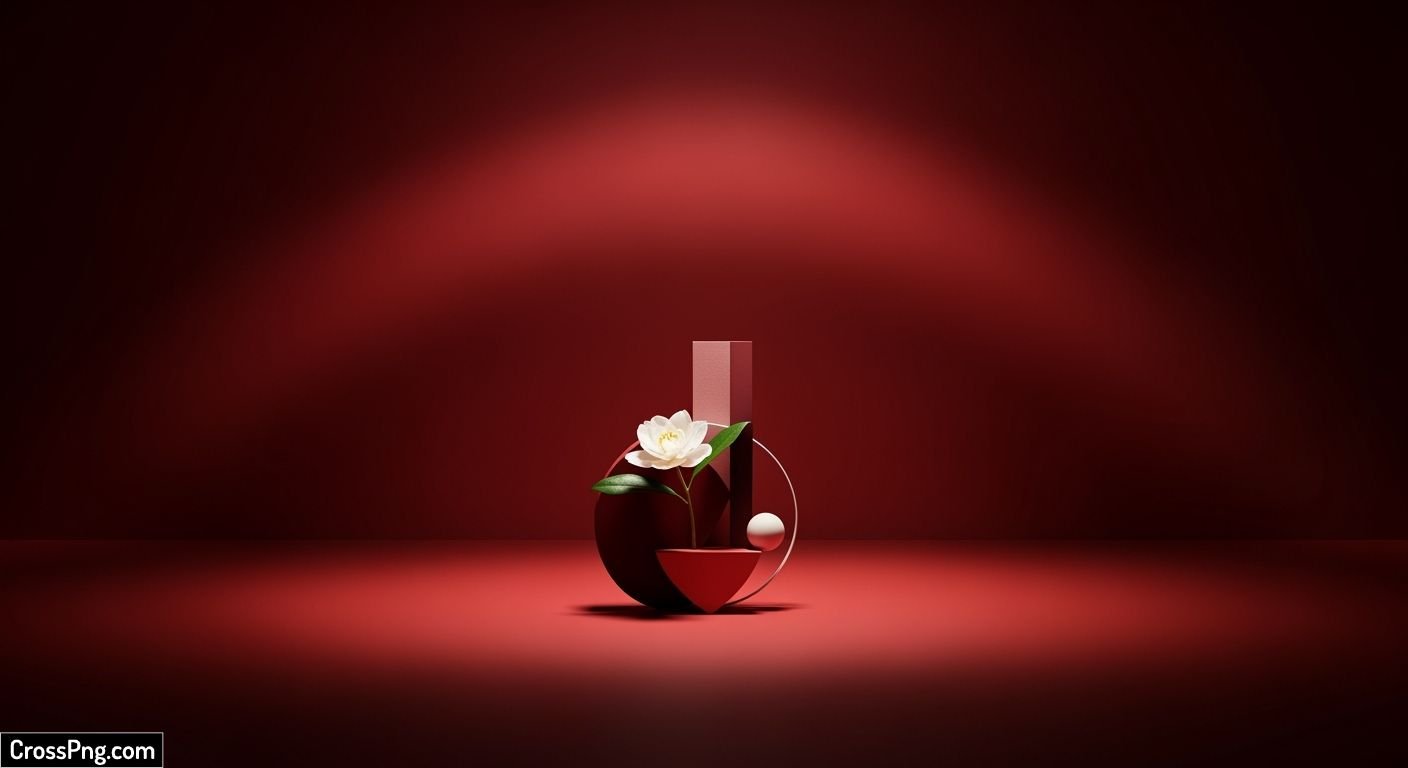 Red background aesthetic image