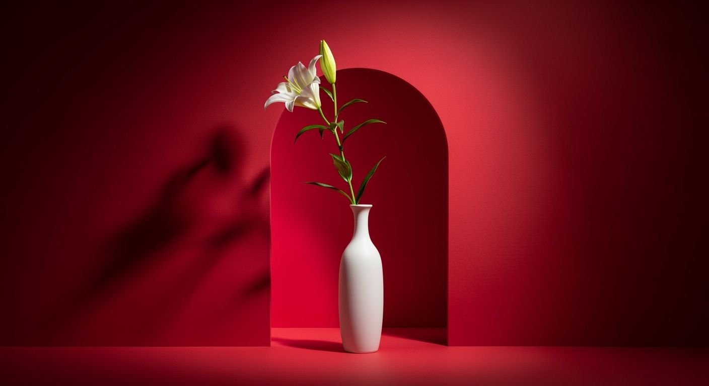 Red background aesthetic image 4