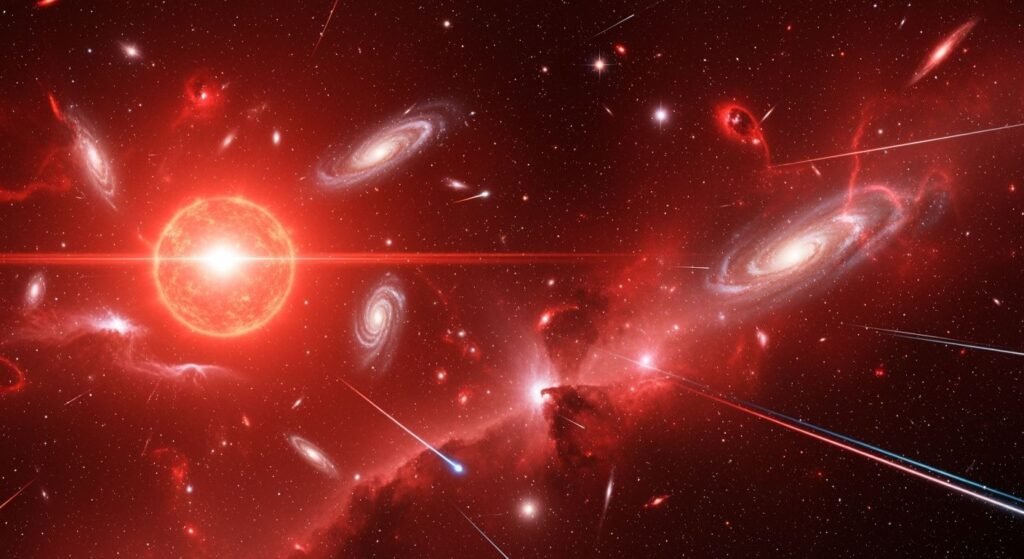 Red background animation image 4