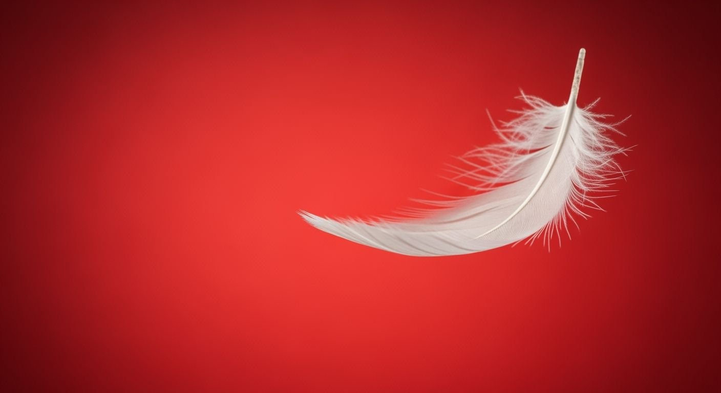 Red background white image 4