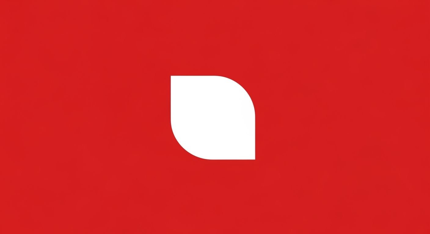 Red background white image