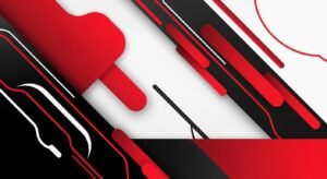 Red black and white background image