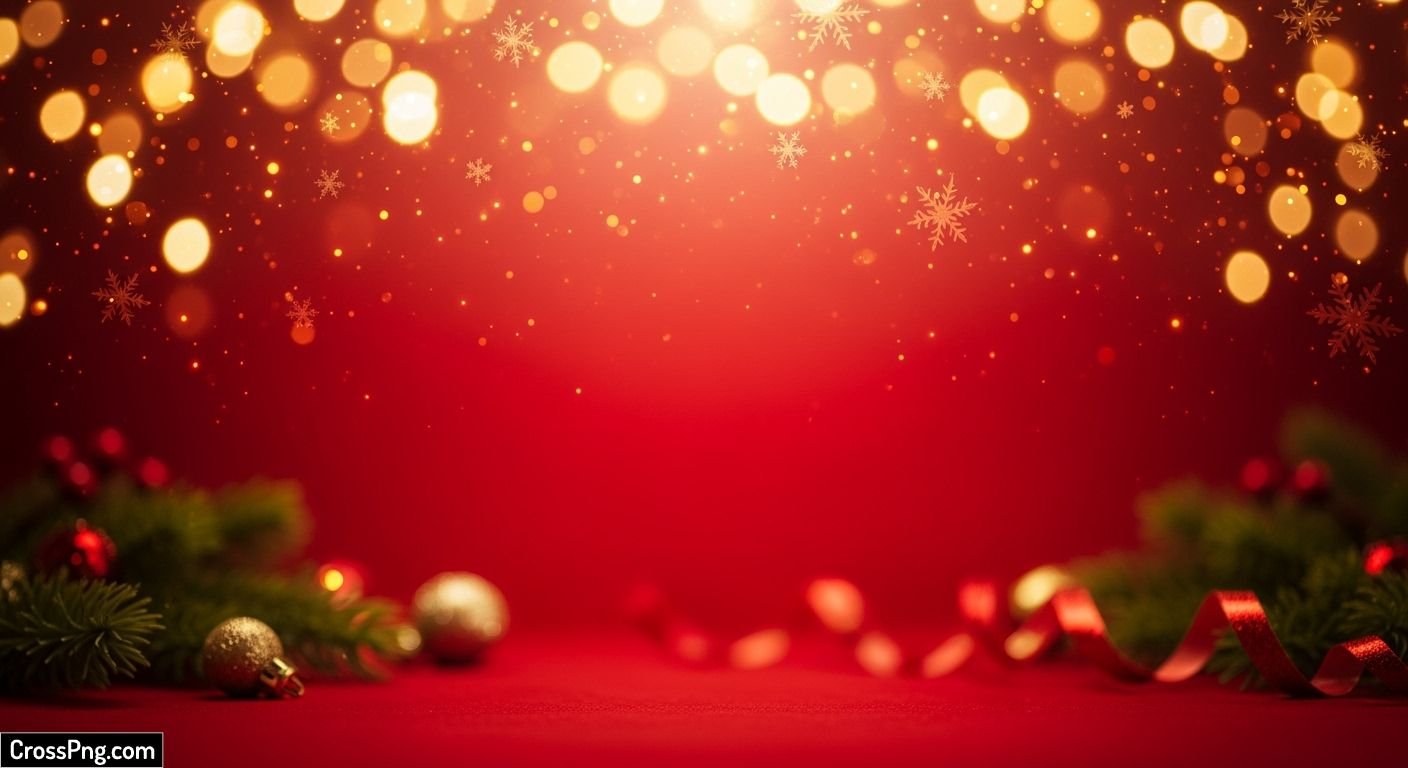 Red christmas background image 2