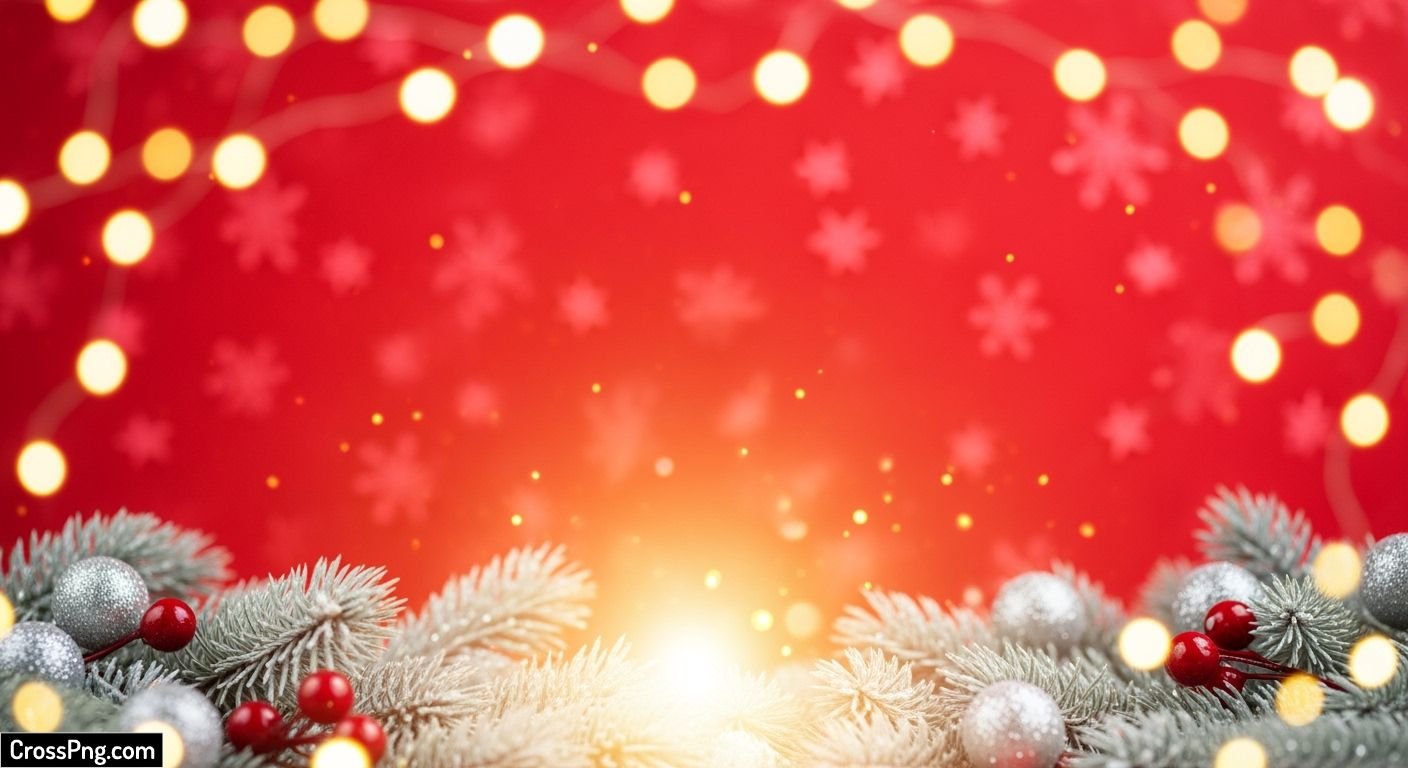 Red christmas background image 3