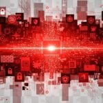 Red cybersecurity png background image