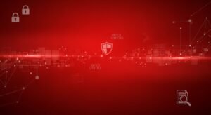 Red cybersecurity png background image 2