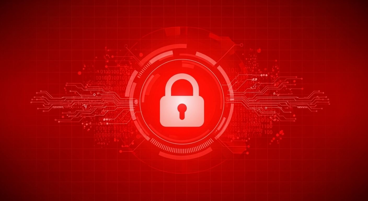 Red cybersecurity png background image 4