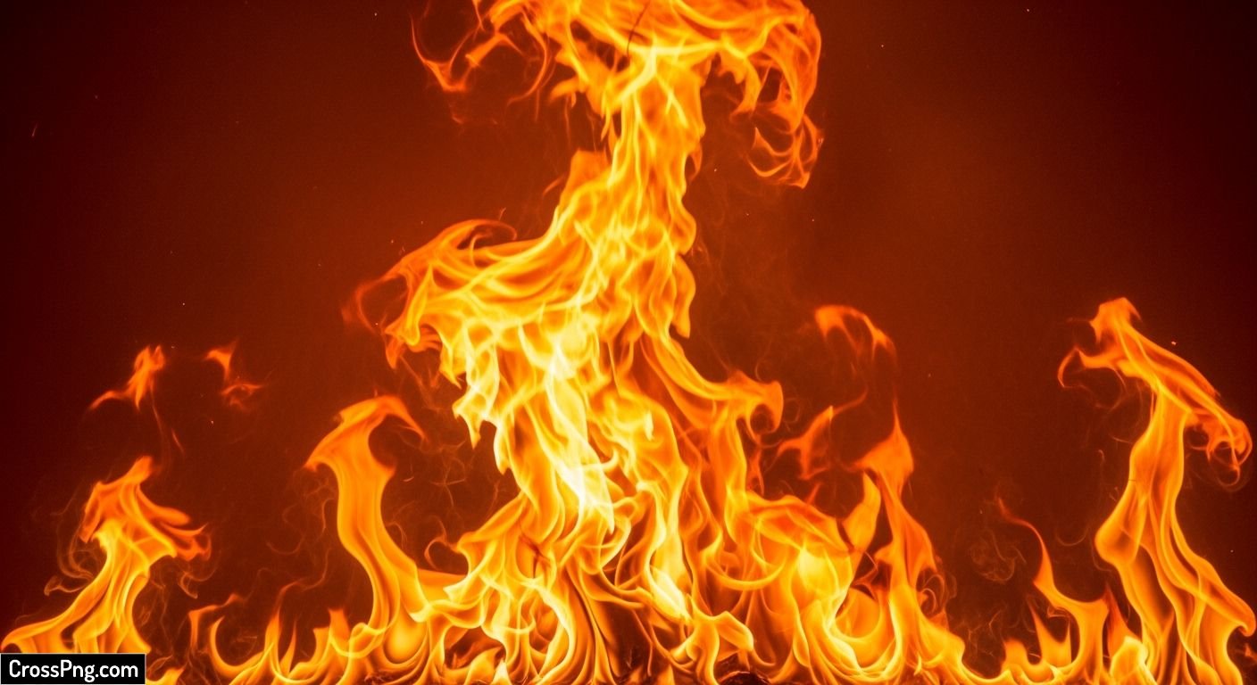 Red fire background image