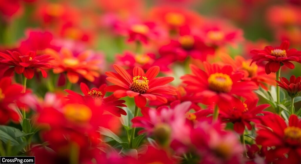 Red flower background image 3