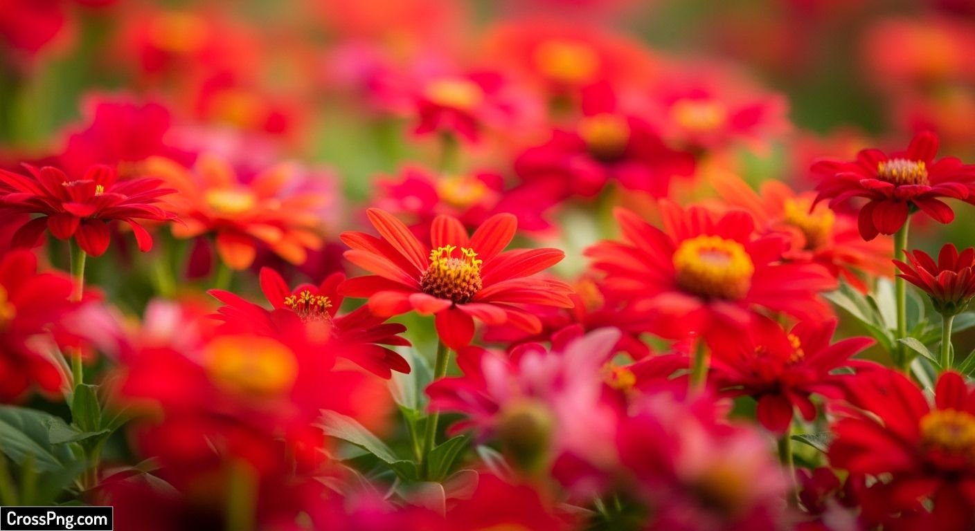 Red flower background image 3