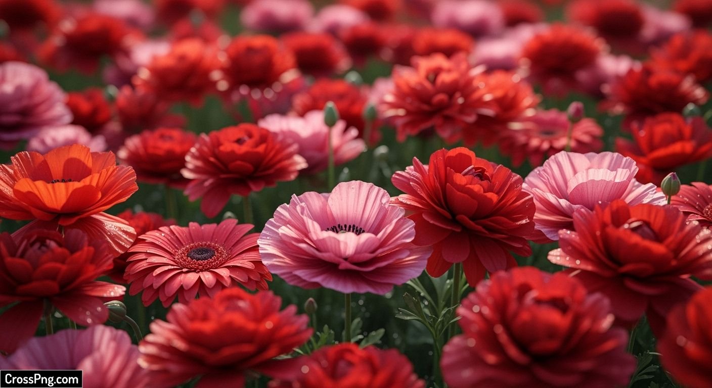 Red flower background image