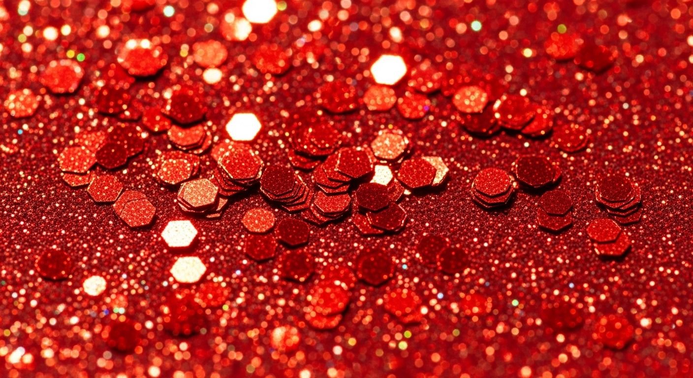 Red glitter background image 3