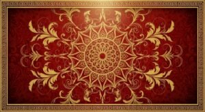 Red gold background image