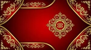 Red gold background image 4
