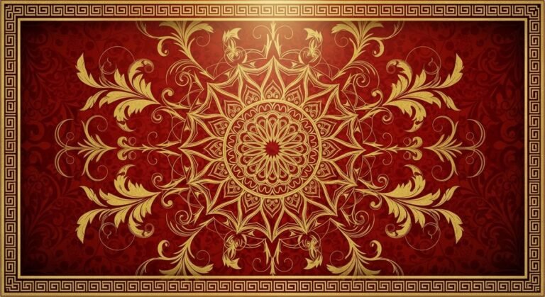 Red gold background image