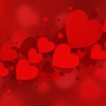 Red heart background image