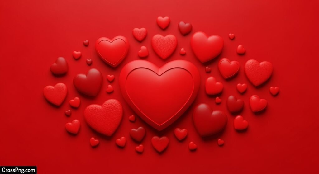 Red heart background image 2