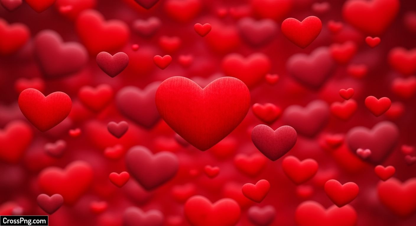 Red heart background image 3