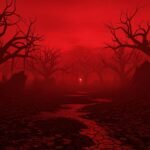 Red horror background image 2