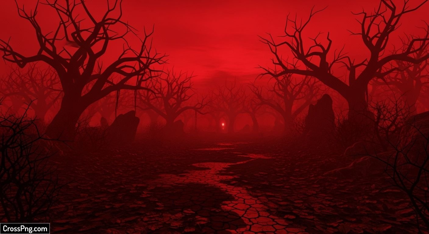 Red horror background image 2