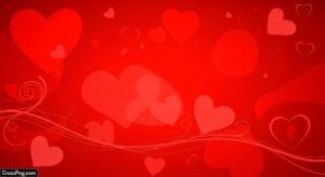 Red love background image