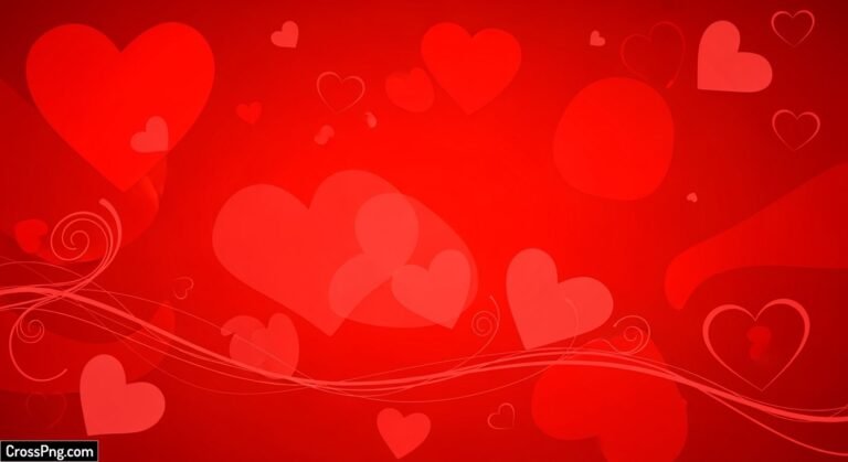 Red love background image