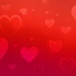 Red love background image 2