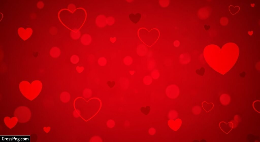 Red love background image 3