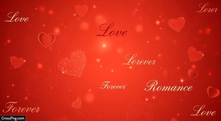 Red love background image