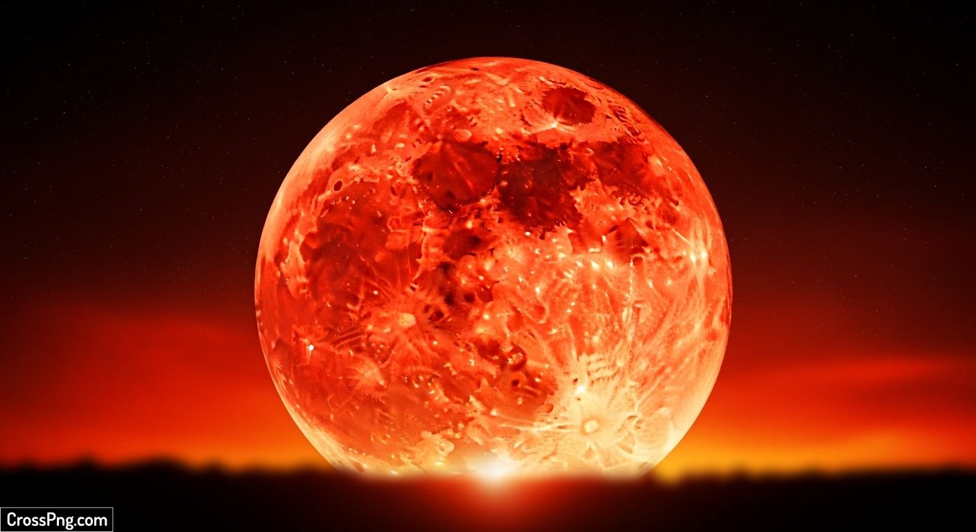 Red moon background image 2