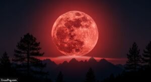 Red moon background image 3