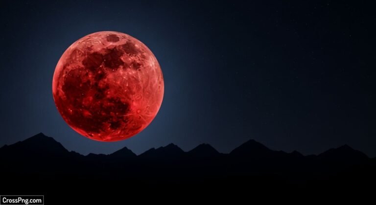 Red moon background image