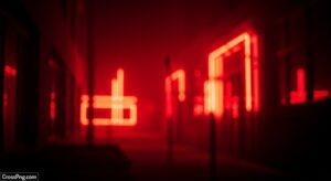 Red neon background image 2