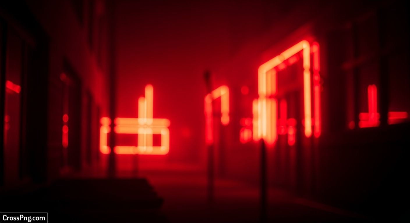 Red neon background image 2