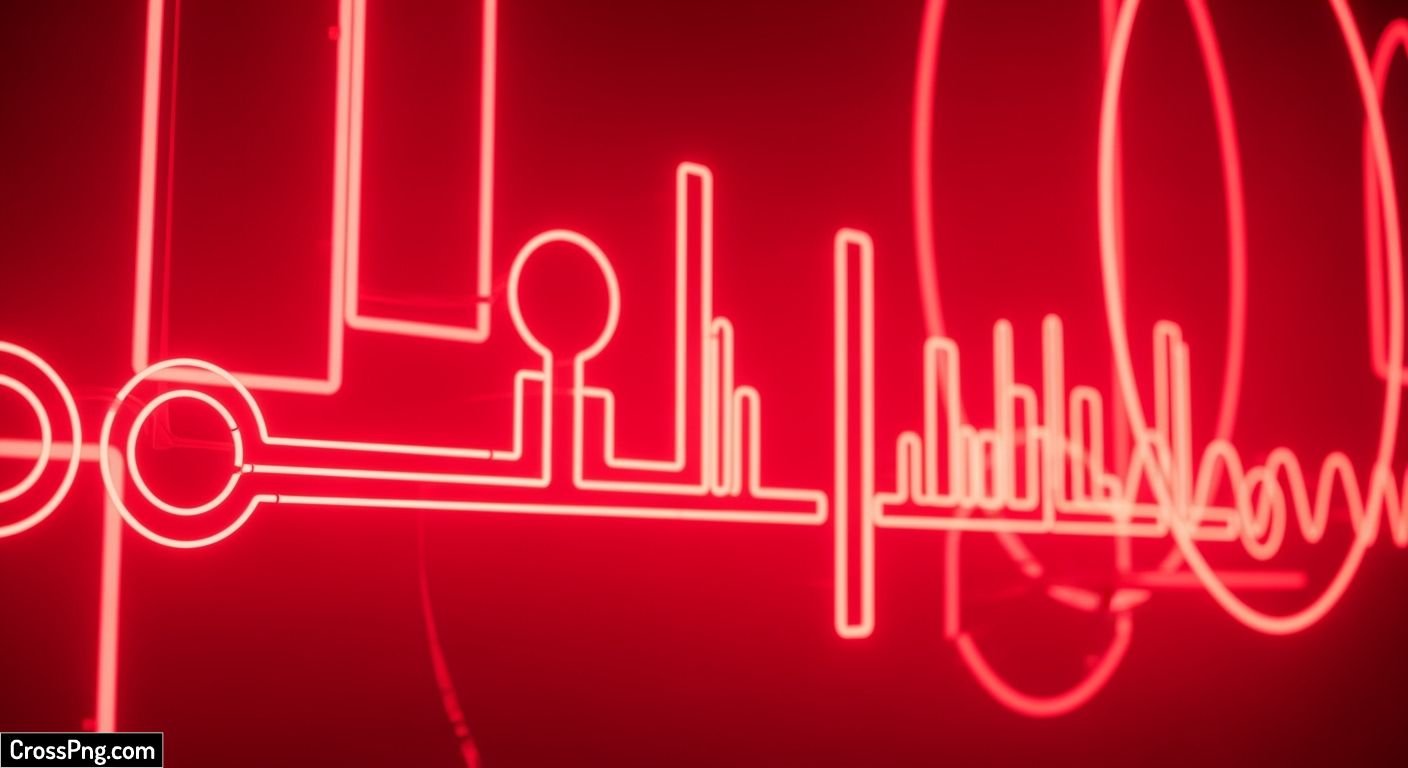 Red neon background image