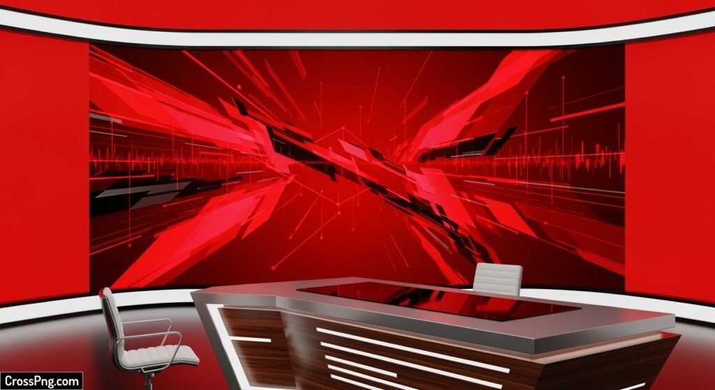 Red news background image
