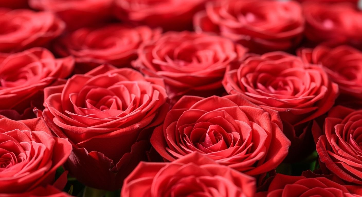 Red roses background image 4