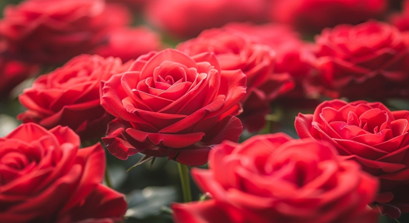 Red roses background image